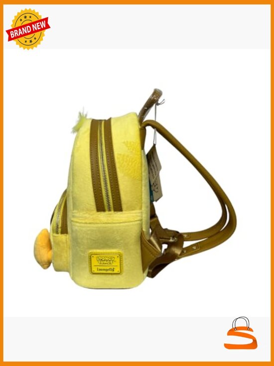 Faux Leather Cartoon Mini Backpack with Pockets, Adjustable Straps main image 6
